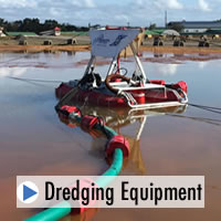 Dam dredging equipment